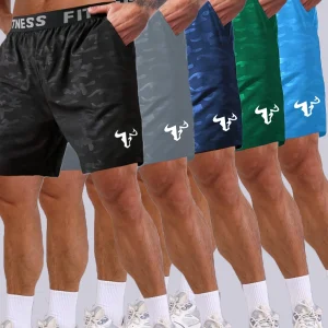 Bull Print Sports Shorts